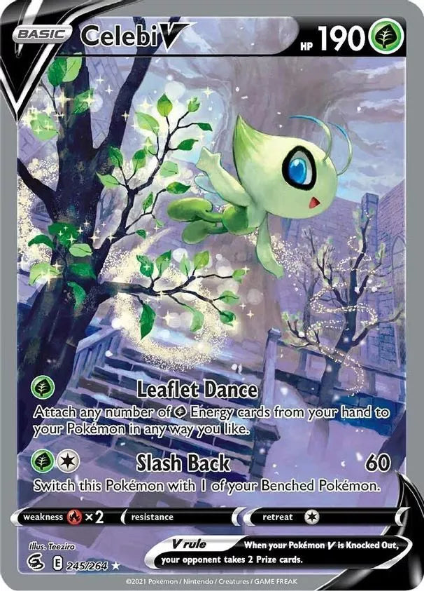 Celebi V, Fusion Strike Sword &amp; Shield (Alternate Art) - 