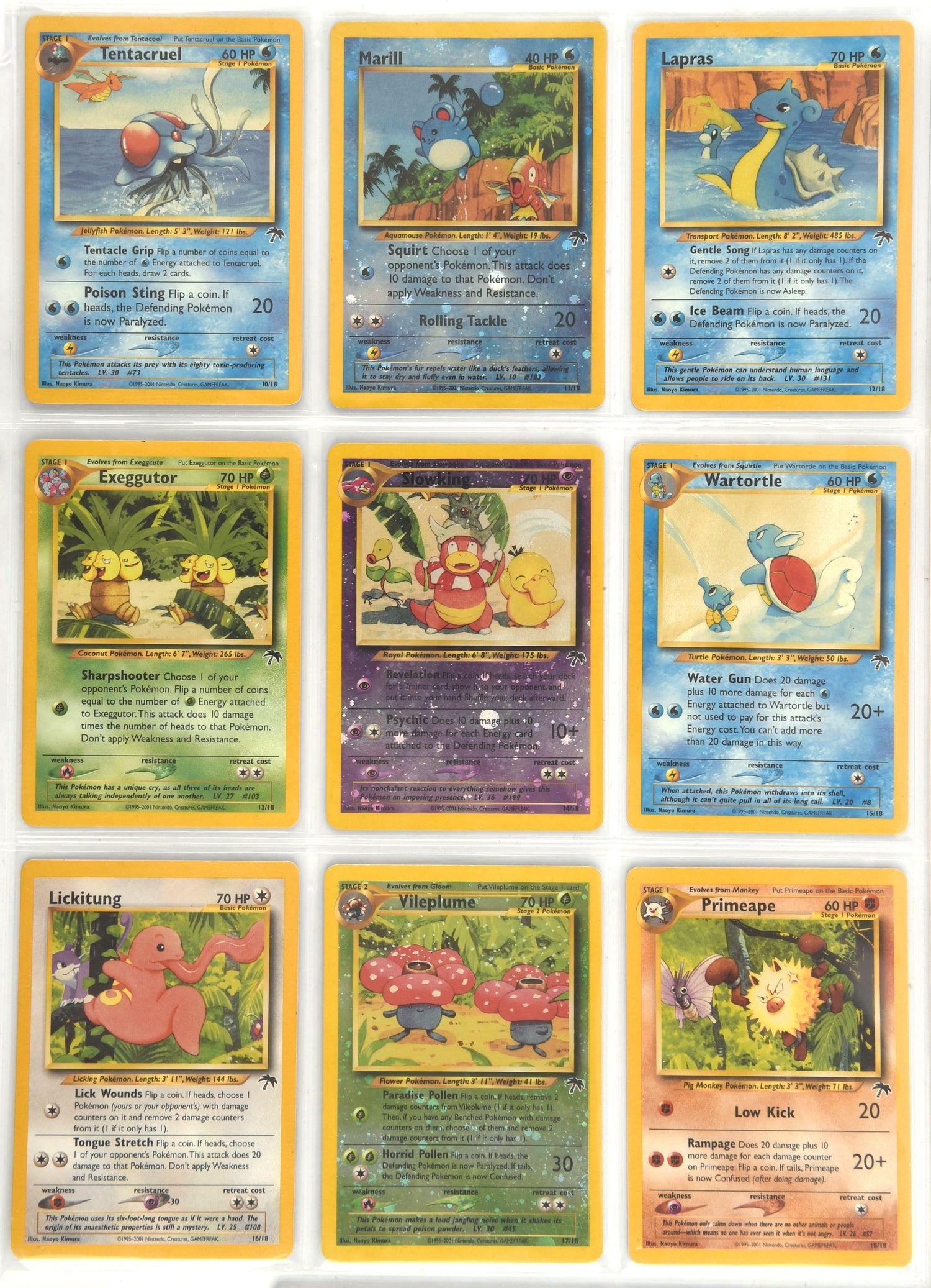 Pokemon TCG. English Southern Islands complete set2